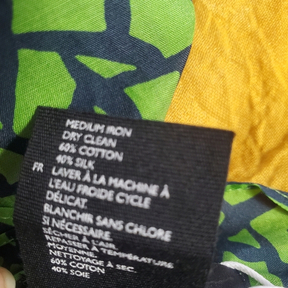 Lot of 3 COS, Standard Form & Do Everything Scarfs Silk, Cotton 34"X25" New - Picture 7 of 8